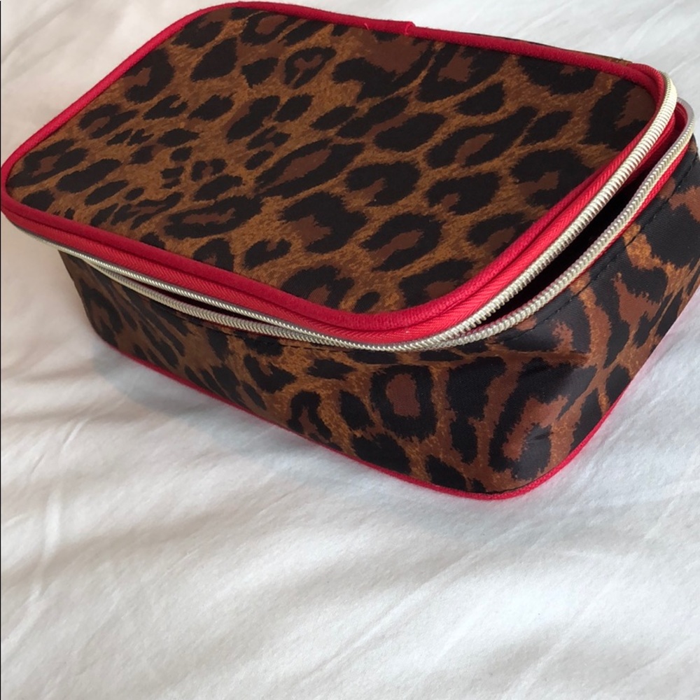 Nwot Leopard Print Makeup Case - image 4